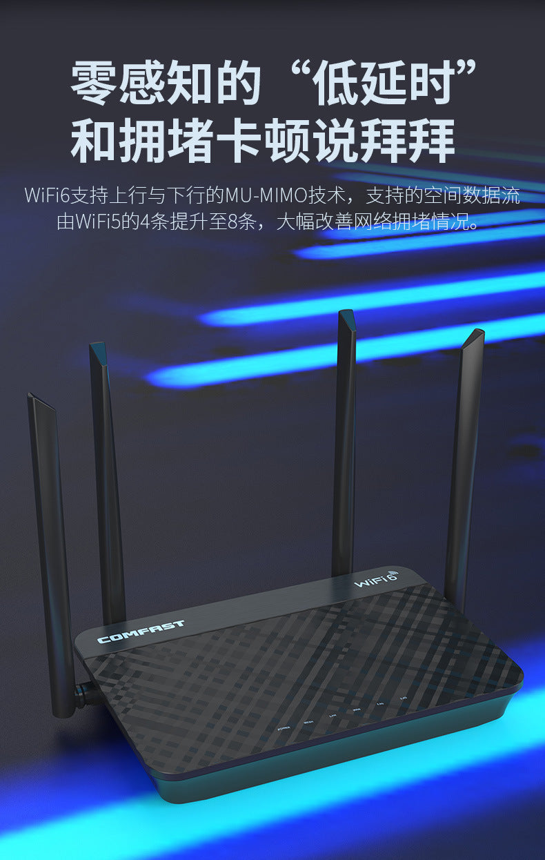 Comfast Gigabit dual-frequency WiFi6 router 1800M wireless router wifi coverage CF-XR10