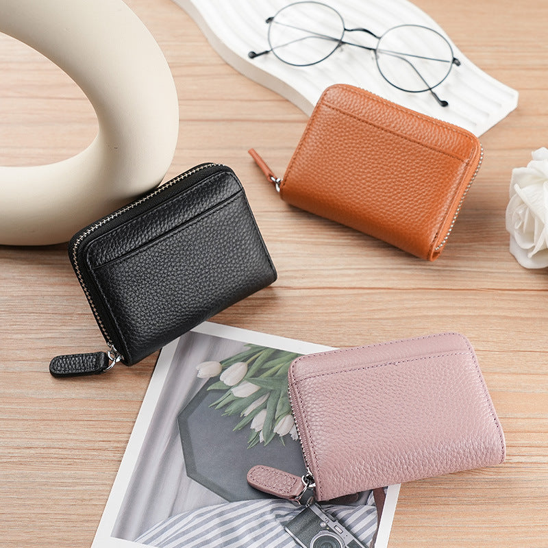 Accordion-Style Card Holder for Men and Women, Anti-Theft, Anti-Degaussing, Multi-Card Slots, Large 