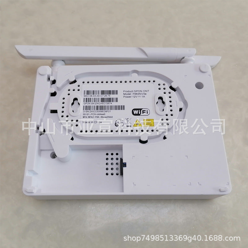 F663NV3A Optical Cat Gpon ONT 1GE+3FE+1Pots+USB+Wifi English Firmware Foreign Trade Cross-Border