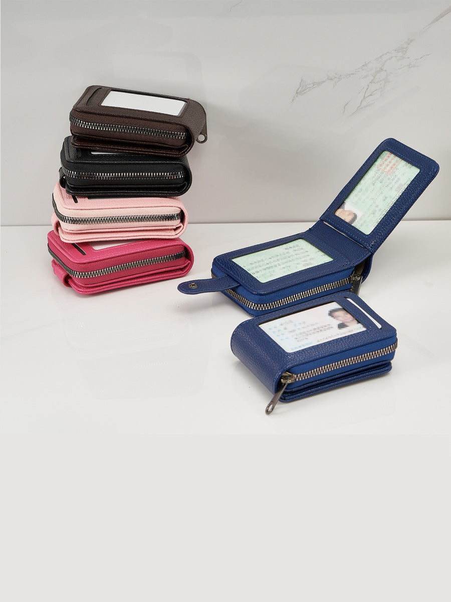 Universal capacious case for men and women with zipper for driver's license, organ, card holder