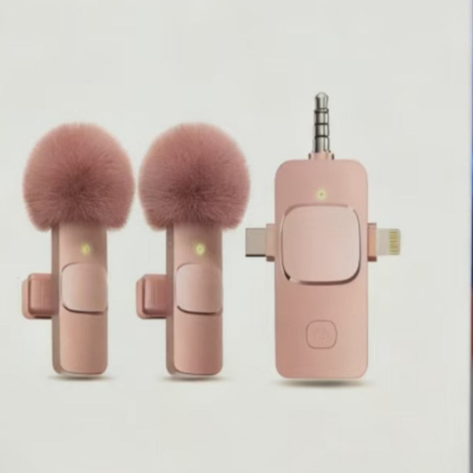 Fuchsia microphone, mobile phone