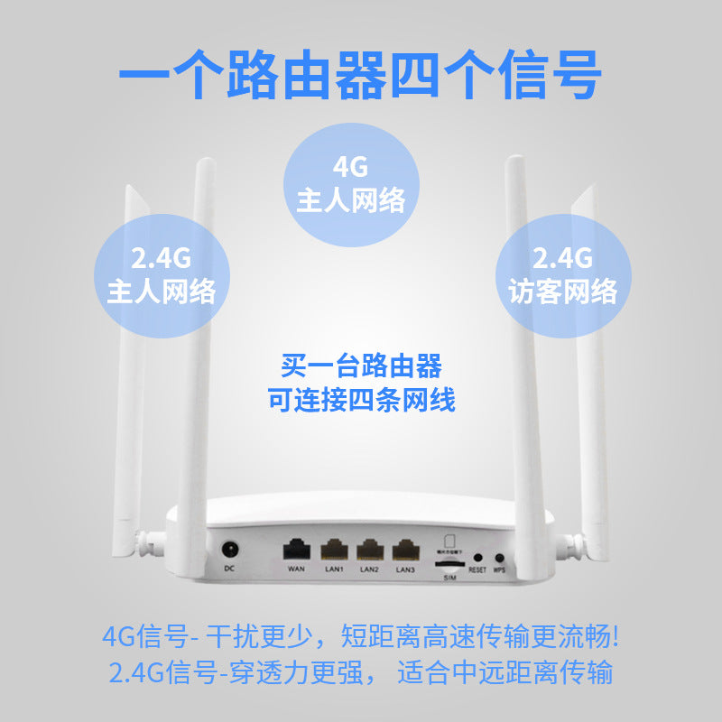 Hai Changxing H310G brand 4G wireless router 300Mbps supports added 5G card plug -in router all Netc