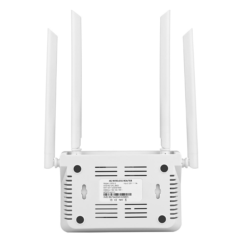 4G Wireless Router Insert SIM Card Four Antennas Home Broadband Internet Router 4G WiFi Router