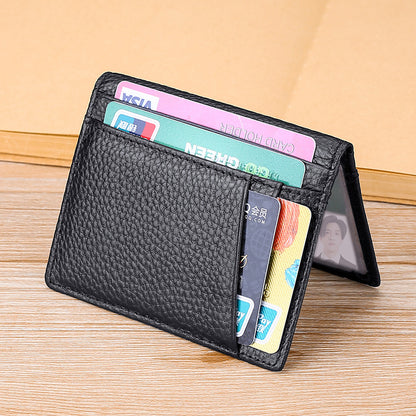 (Cross-border trading), leather ultra thin card holder, cards, cowhide, anti-theft, genuine leather
