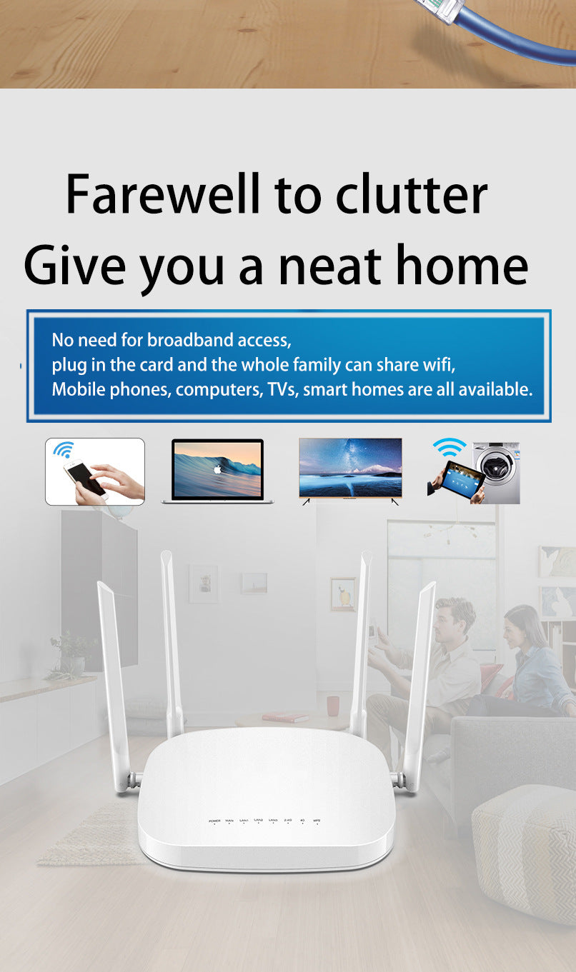 US version of full Netcom plug -in 4G phone SIM traffic card to wifi hot Gigabit broadband wireless 