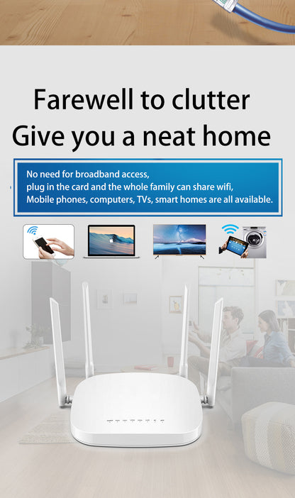 US version of full Netcom plug -in 4G phone SIM traffic card to wifi hot Gigabit broadband wireless 