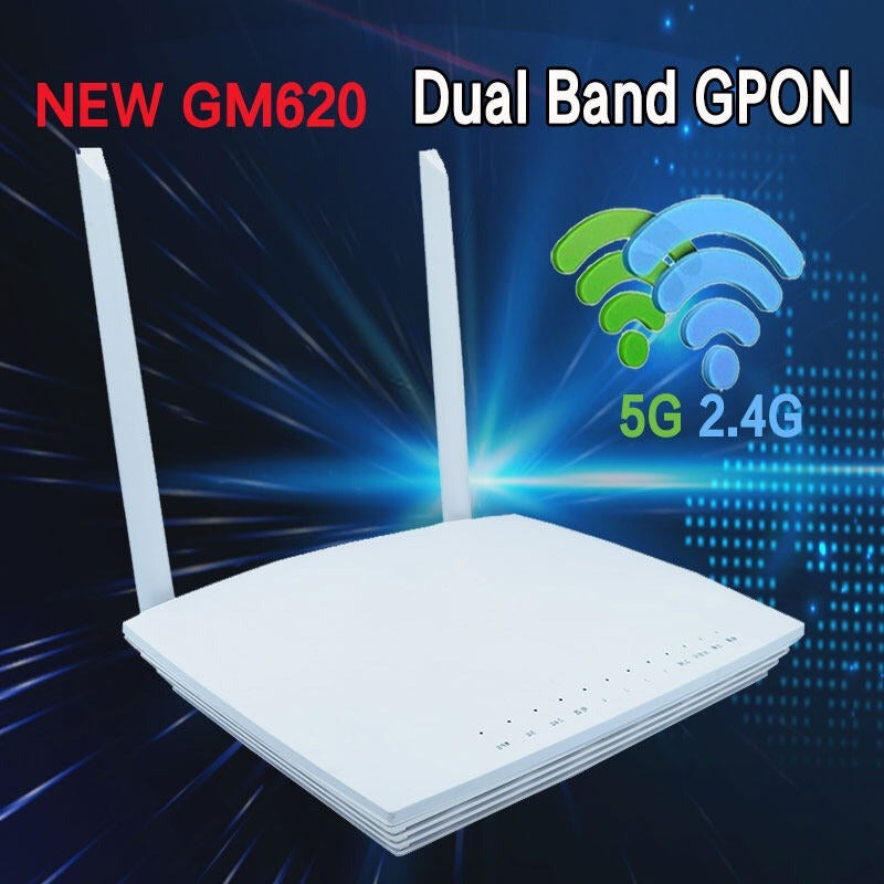 New foreign trade GM620/630/F670L dual-band 2.4G/5G optical cat ONU Xpon epon gpon English