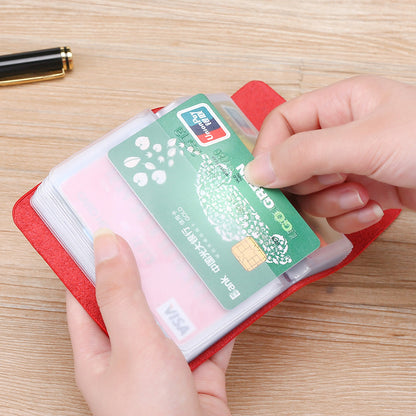 Men's fashionable women's leather card holder for business cards for driver's license, for credit ca