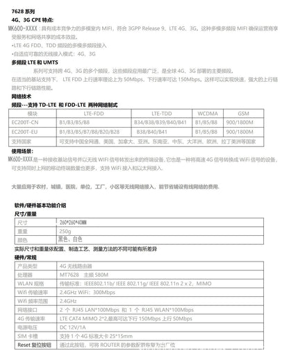 4G wireless router plug-in card full Netcom sim to wired i Telecom Unicom dormitory site Internet br