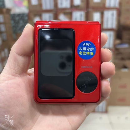Folding mobile phone for students for elderly, geolocation function, support function for all networ