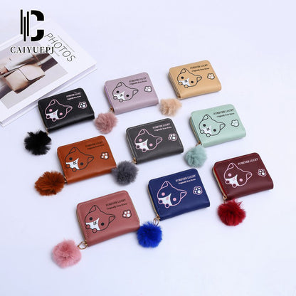 (Cross-border trading), (), short wallet, summer card holder with zipper, print