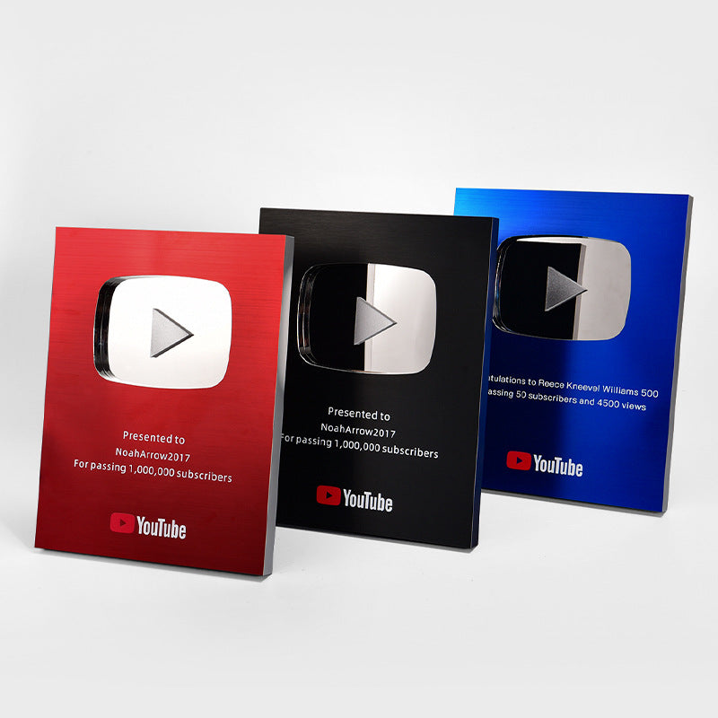 YouTube celebrity anchor high-end medal production fan achievement certificate high-end franchise au
