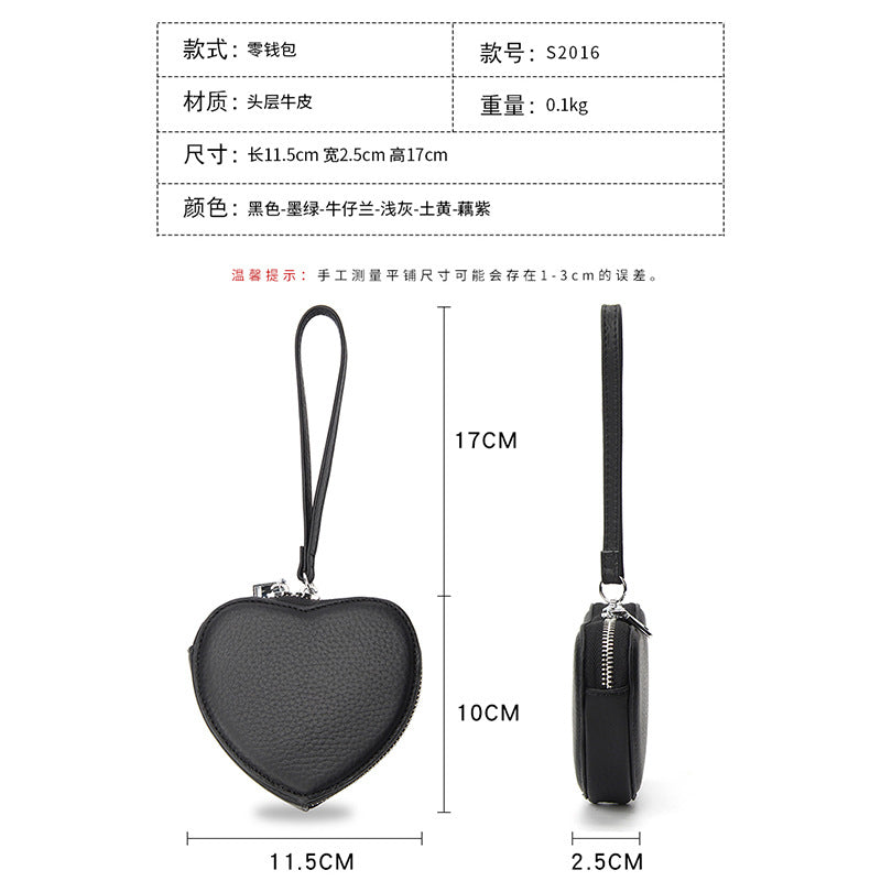 Wallet, shoulder bag, cute handheld pen, coins, lipstick, headphones, storage system, genuine leathe