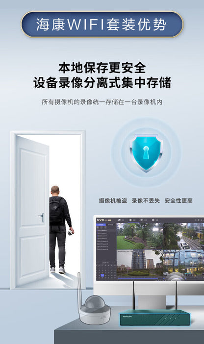 Hikvision (Hikvision) Camera Indoor Wireless Dome Network Camera with Human Detection K