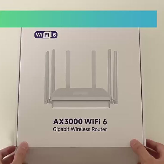 3000M dual-frequency WiFi6 home broadband through-wall support MESH networking villa high-power wire