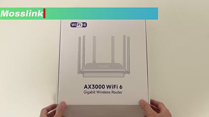 3000M dual-frequency WiFi6 home broadband through-wall support MESH networking villa high-power wire