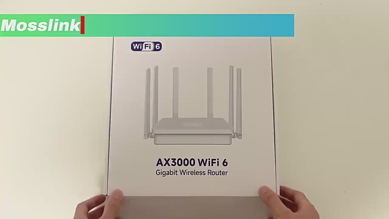 3000M dual-frequency WiFi6 home broadband through-wall support MESH networking villa high-power wire